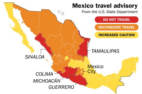 8 MINUTE READ March 7, 2022 Event: Travel Advisory Update for Mexico (U.S. Embassy Mexico City – March 7, 2022) Location: Mexico Reconsider travel to Mexico due to …